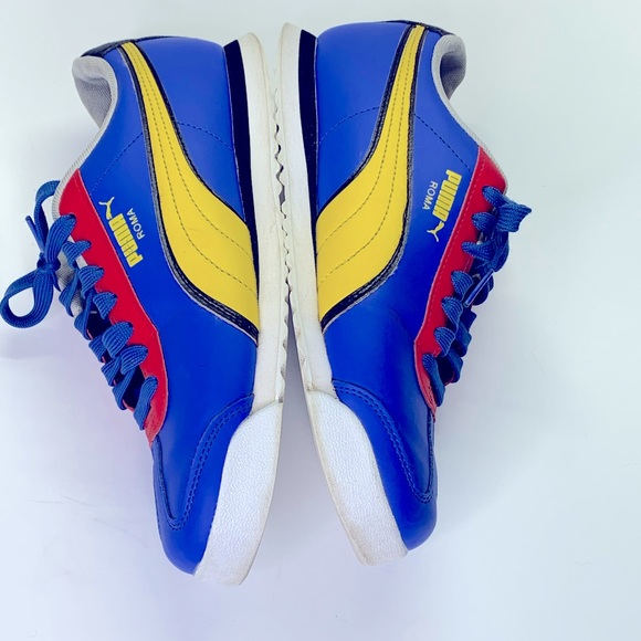Puma Roma Primary RARE COLORWAY! Women's Size 7.5 Blue/Red and Yellow EUC! - Picture 8 of 10